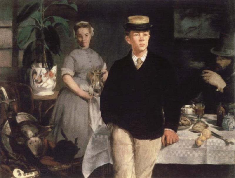 Edouard Manet Pinakothek new the Fruhstuck in the studio Spain oil painting art